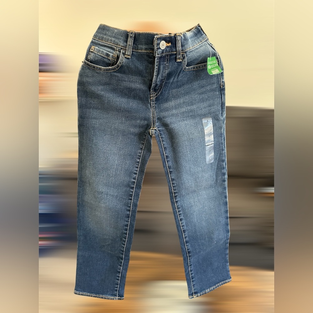GAP boys Straight Leg Blue Jeans